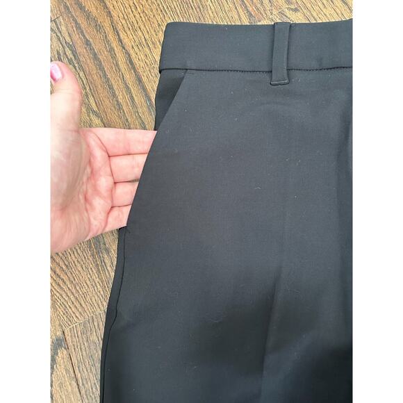 Madewell Women's Black Mid Rise Regular Fit Stretch Wide Leg Dress Pants Size 10 - Picture 3 of 8